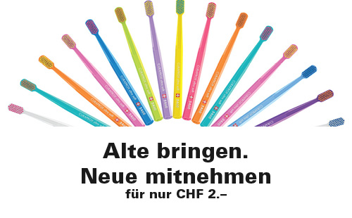 Zahnbürste eintauschen und von Sonderangebot profitieren! Zahnbürste eintauschen und von Sonderangebot profitieren!