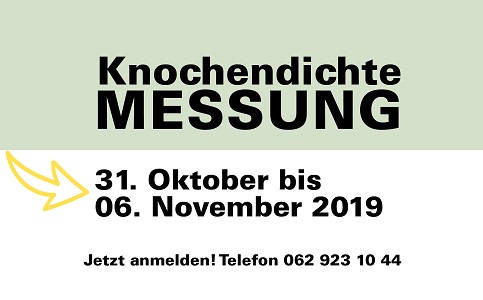 Knochendichtermessung vom 31. Oktober bis 06. November Knochendichtermessung vom 31. Oktober bis 06. November