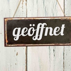 Wir haben geöffnet!
