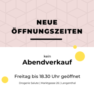 Neue Öffnungszeiten